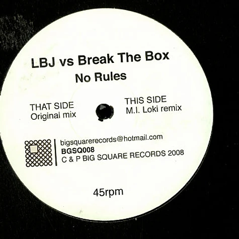 LBJ vs Break The Box - No rules