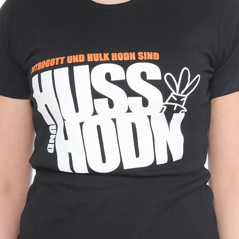 Huss und Hodn (Retrogott & Hulk Hodn) - Jetzt Schämst Du Dich Logo Women T-Shirt