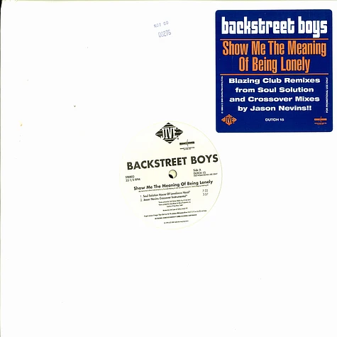 Backstreet Boys - Show me the meaning of beeing lonely