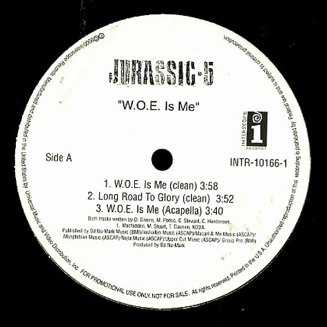 Jurassic 5 - W.O.E. is me