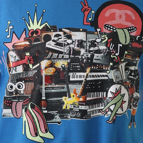 Stüssy - Music collage T-Shirt
