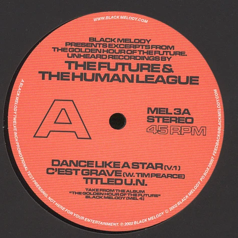 Future & Human League, The - Dance like star EP