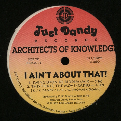 Architects Of Knowledge - I ain't about that