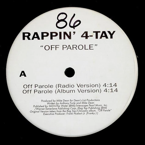 Rappin' 4-Tay - Off Parole