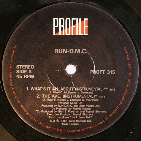 Run DMC - What's It All About / The Ave.