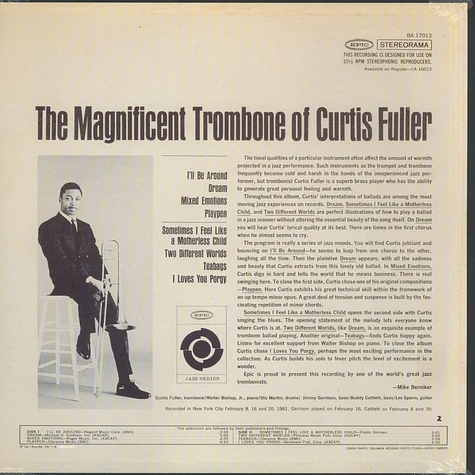 Curtis Fuller - The Magnificent Trombone