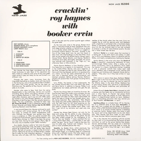Roy Haynes - Cracklin' With Booker Ervin