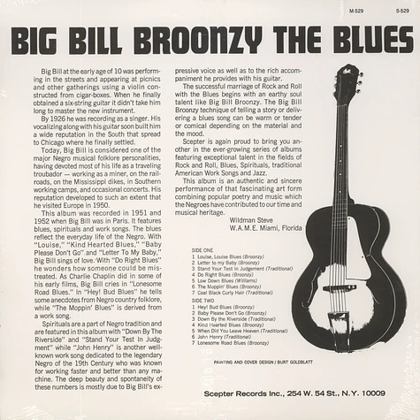 Big Bill Broonzy - The Blues