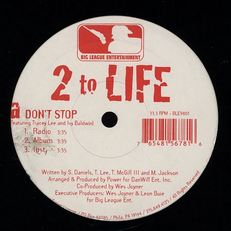 2 to Life - Don't Stop