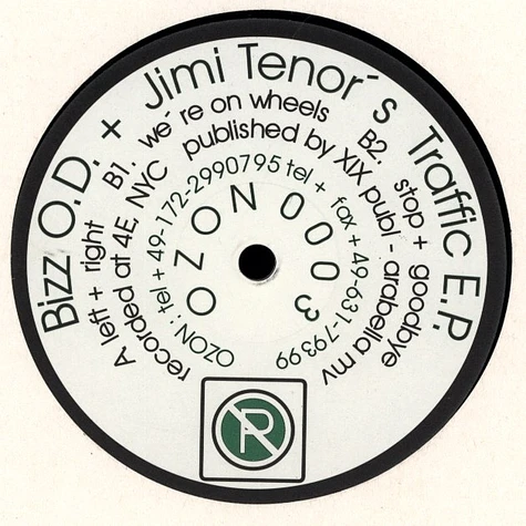 Bizz O.D. + Jimi Tenor - Traffic EP