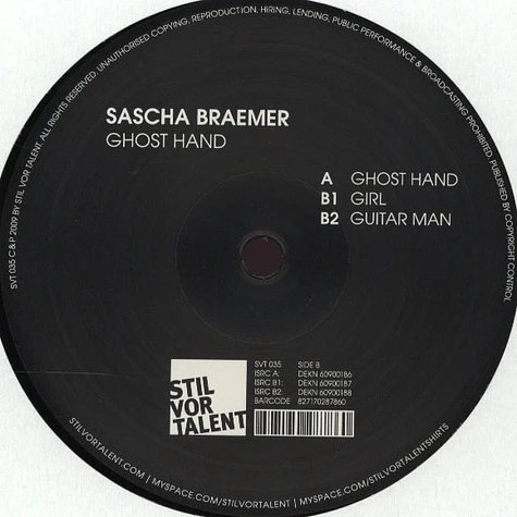 Sascha Braemer - Ghost Hand