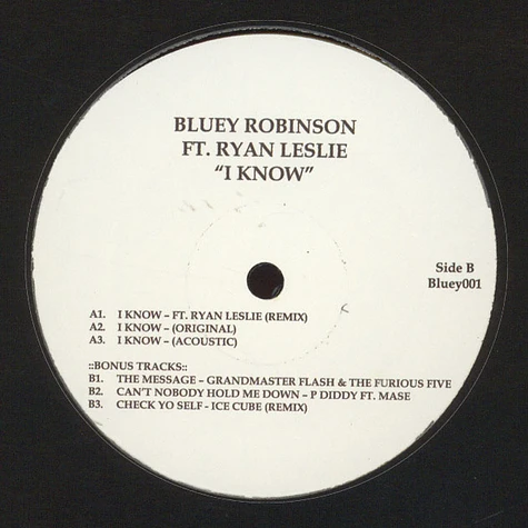 Bluey Robinson - I Know Remix feat. Ryan Leslie