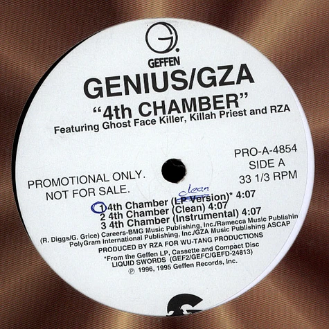 The Genius / GZA - Shadowboxin’ / 4th Chamber