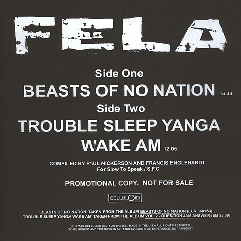 Fela Kuti & Egypt 80 - Beasts Of No Nation