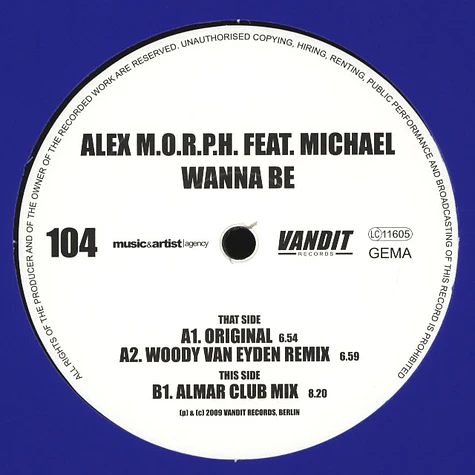 Alex M.O.R.P.H. - Wanna Be feat. Michael