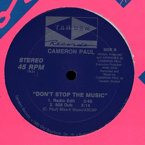 Cameron Paul - Don't Stop The Music
