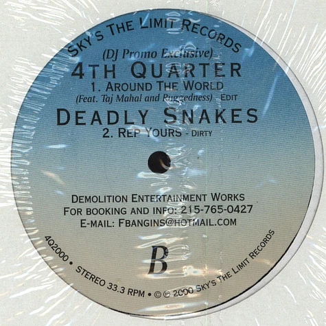 Deadly Snakes / 4th Quarter - EP