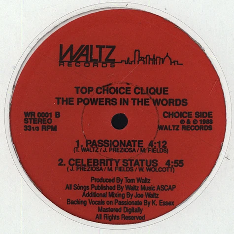 Top Choice Clique - The Powers In The Words