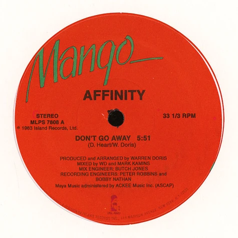 Affinity - Dont Go Away