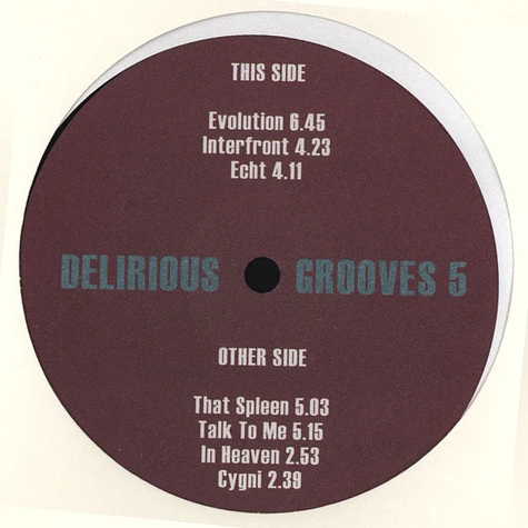 Delirious Grooves - Volume 5