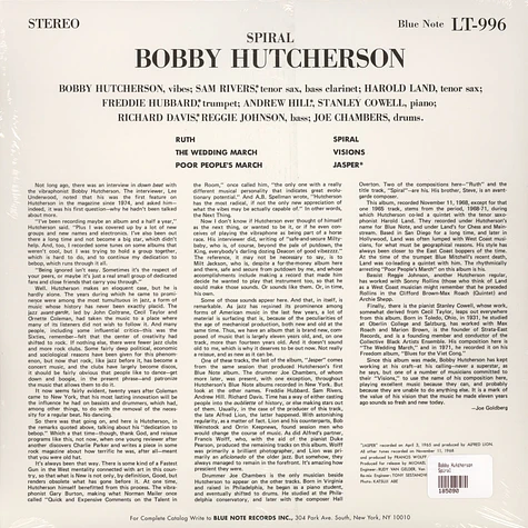 Bobby Hutcherson - Spiral