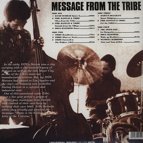Message From The Tribe - An Anthology of Tribe Records:1972-1977