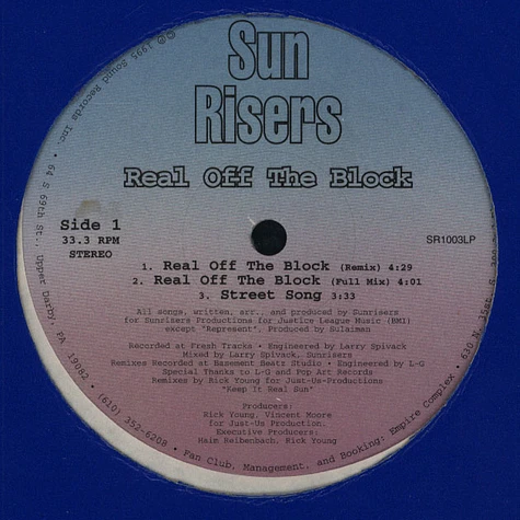 Sun Risers - Real Off The Block