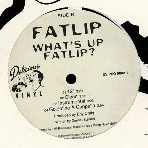 Fat Lip (of The Pharcyde) - What's Up Fatlip? / Goldmine