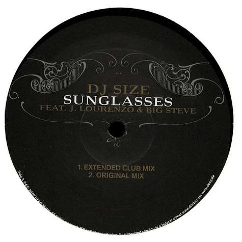 DJ Size - Sunglasses feat. J. Lourenzo & Big Steve