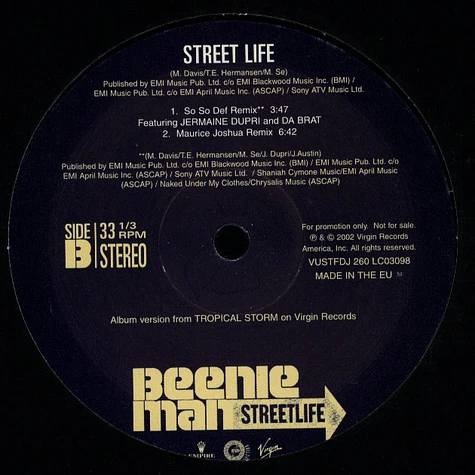 Beenie Man - Street Life