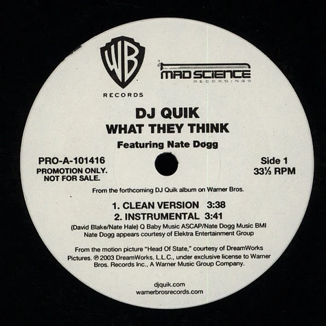 DJ Quik - What they think feat. Nate Dogg