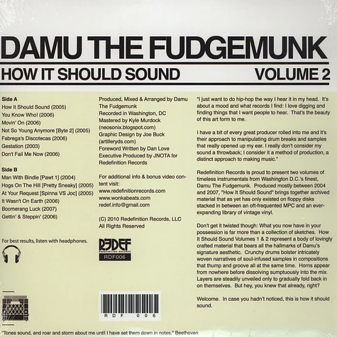 Damu The Fudgemunk - How It Should Sound Volume 1 & 2 HHV Bundle
