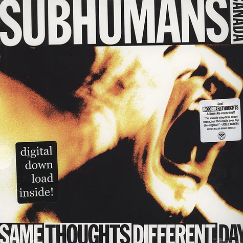 Subhumans - Same Thoughts Different Day