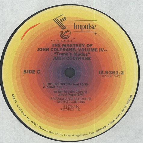 John Coltrane - The Mastery Of John Coltrane / Vol. IV "Trane's Modes"