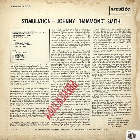 Johnny "Hammond" Smith - Stimulation