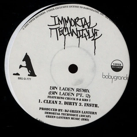 Immortal Technique - Bin laden remix feat. Chuck D & Krs One