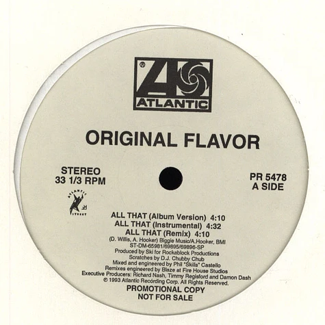 Original Flavor - All That / Hit