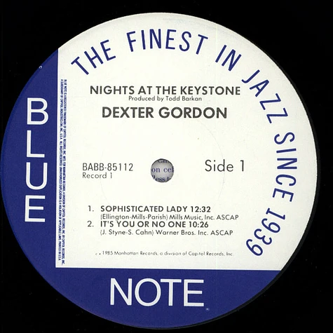 Dexter Gordon - Nights At The Keystone
