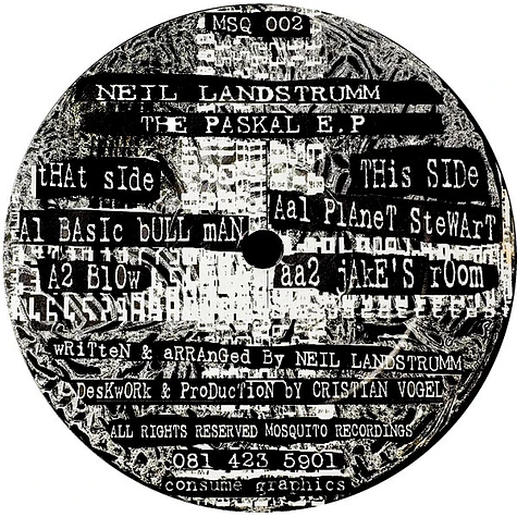 Neil Landstrumm - The Paskal E.P