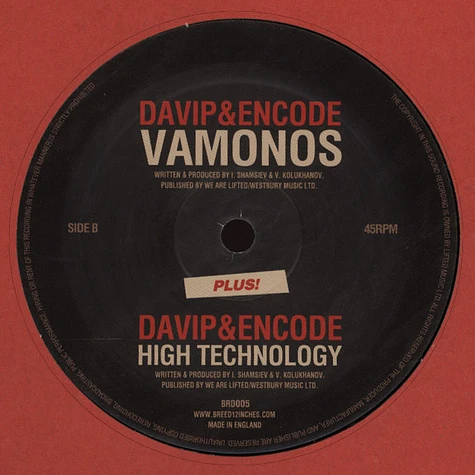 DaVIP & Encode - Vamonos / High Technology