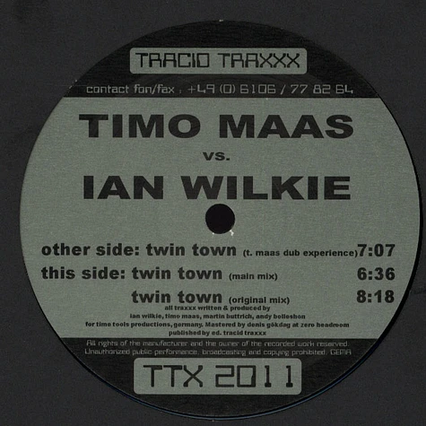 Timo Maas VS Ian Wolke - Twin Town
