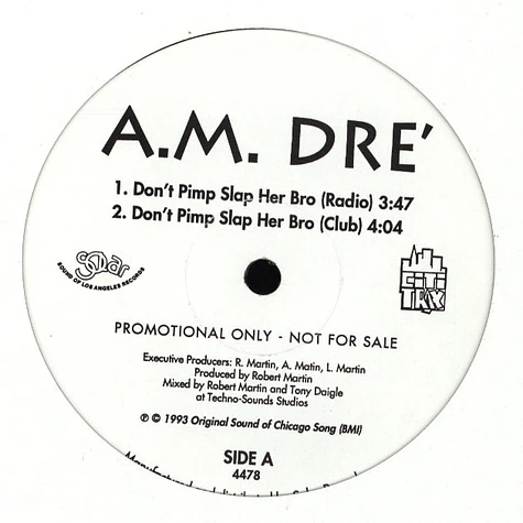 A.M. Dre' - Don't Pimp Slap Her Bro