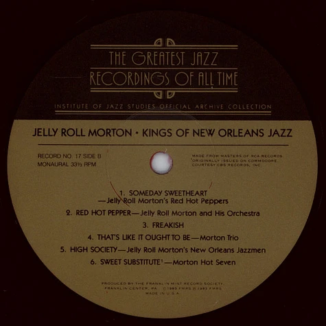 V.A. - The Greatest Jazz Recordings Of All Time - Kings Of New Orleans Jazz