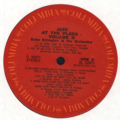 Duke Ellington & His Orchestra - Jazz At The Plaza Volume 2