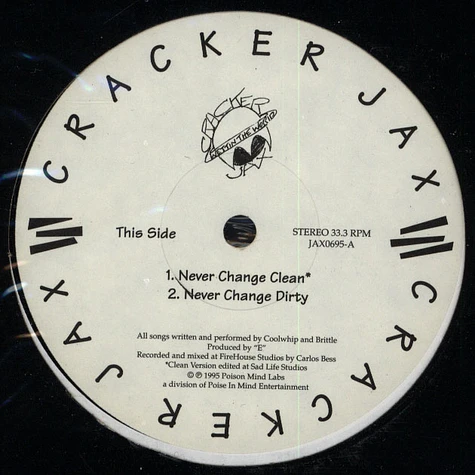 Cracker Jax - Never Change / Don't Go There