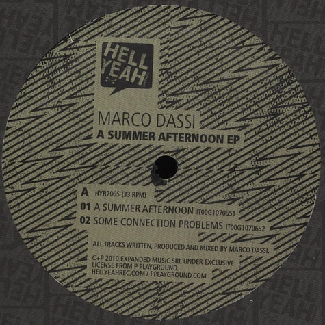Marco Dassi - A Summer Afternoon EP