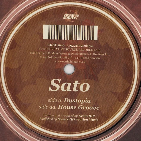 Sato - Dystopia / House Groove
