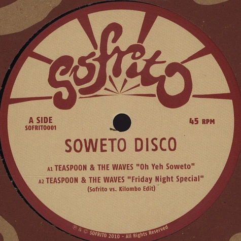 Sofrito presents - Soweto Disco EP