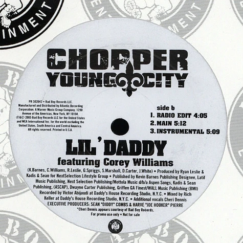Chopper a.k.a. Young City - Lil daddy remix feat. Lil Wayne, Jody Breeze & Corey Williams