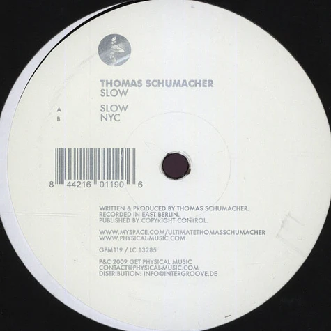 Thomas Schumacher - Slow